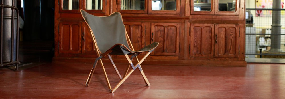 Kampierstuhl - Segeltuch olivgrün